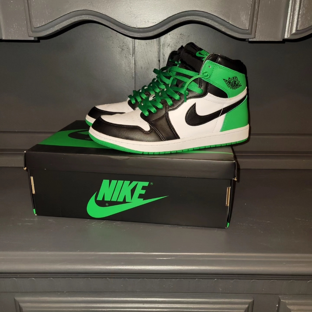 Jordan 1 high lucky green